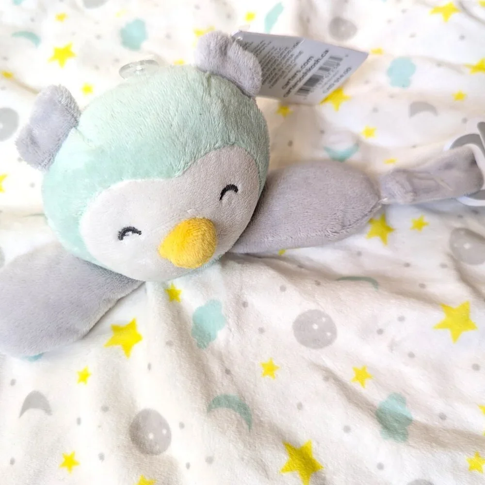 Carter's Security Blanket With Pacifier Holder Plush Lovey Animal Galaxy 15"x14" - Picture 7 of 7